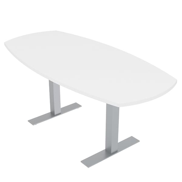 33.5 in W, 69.5 in L, 29 in H, Engineered Wood Top, White